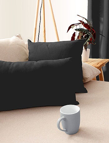 Coussin non déhoussable en coton uni
