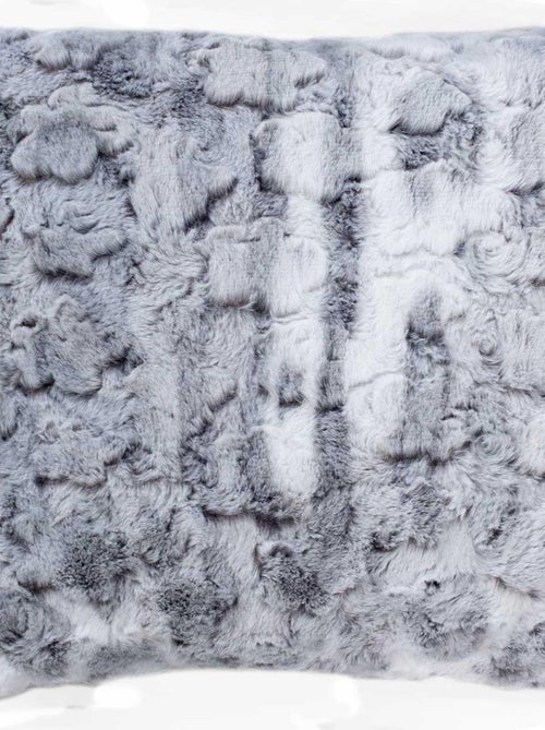 Coussin non déhoussable en imitation fourrure - Kiabi