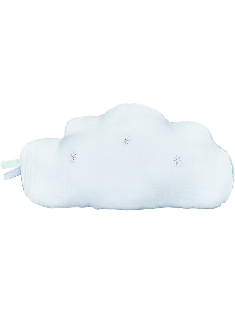 Coussin nuage en coton - SAUTHON Bleu - Kiabi