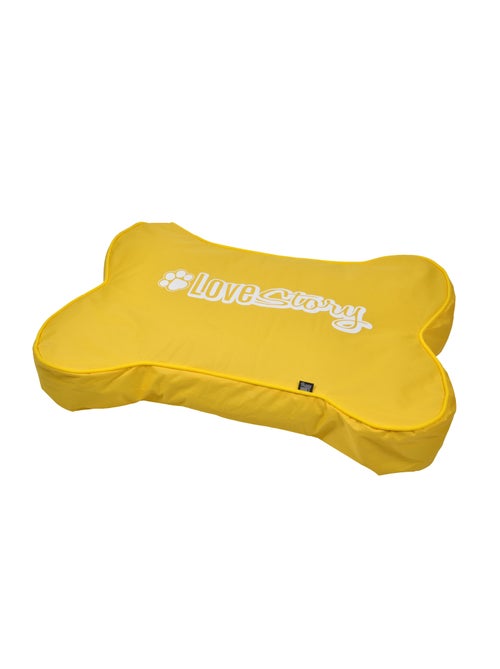 Coussin os pour chien jaune confortable - Kiabi