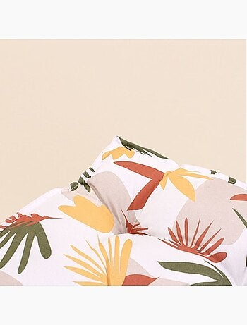 Coussin outdoor déperlant & anti-uv imprimé fleurs coloré 40x60cm