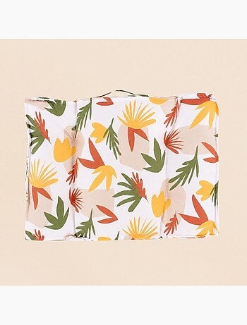 Coussin outdoor déperlant & anti-uv imprimé fleurs coloré 40x60cm