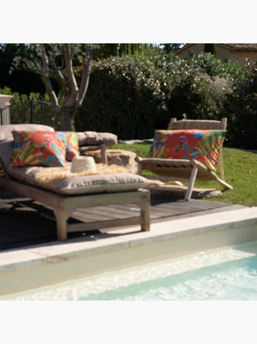 Coussin outdoor imprimé perroquets - Kiabi Coussin outdoor imprimé perroquets - Kiabi