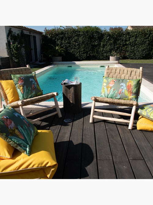 Coussin outdoor imprimé perroquets - Kiabi Coussin outdoor imprimé perroquets - Kiabi