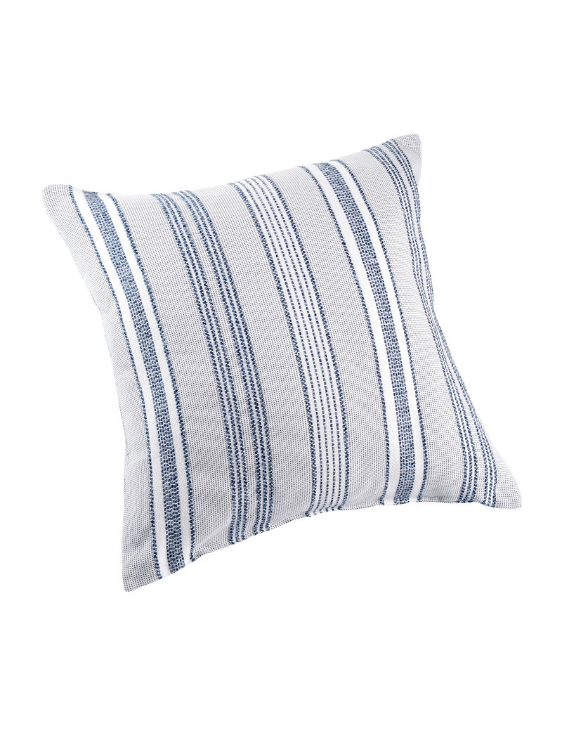 Coussin outdoor rayé déperlant Bleu - Kiabi