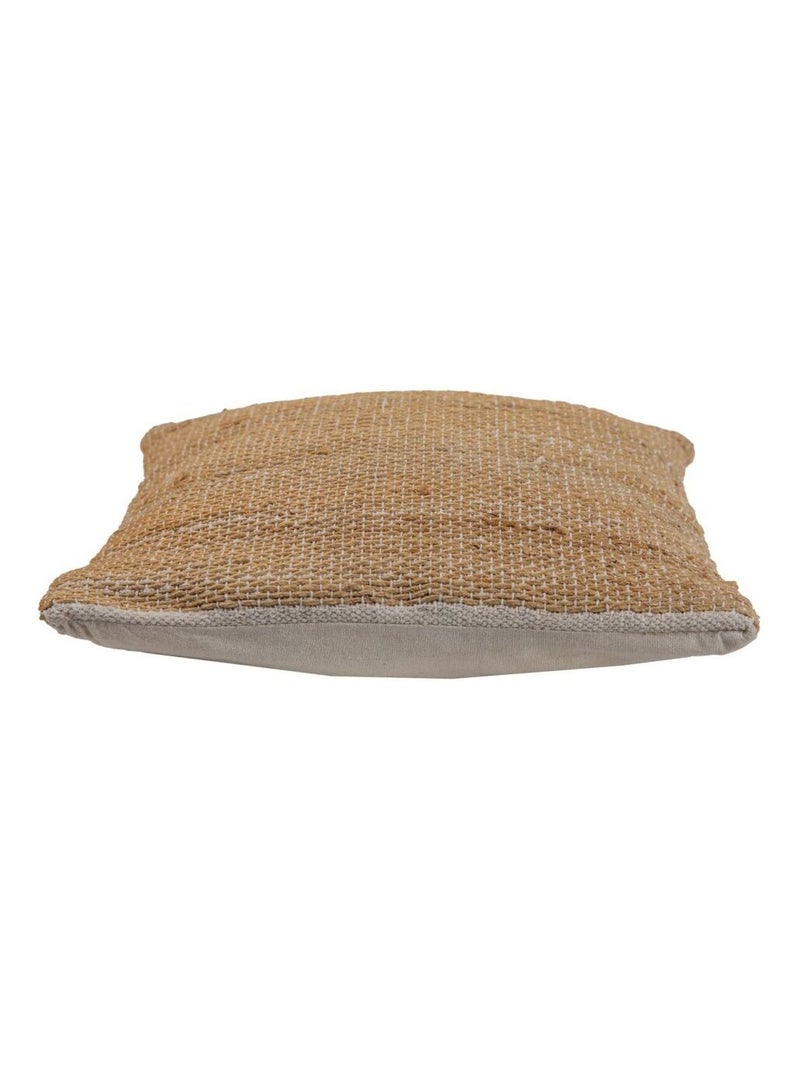 Coussin paille coton  PAPYRUS 40X40 Beige - Kiabi
