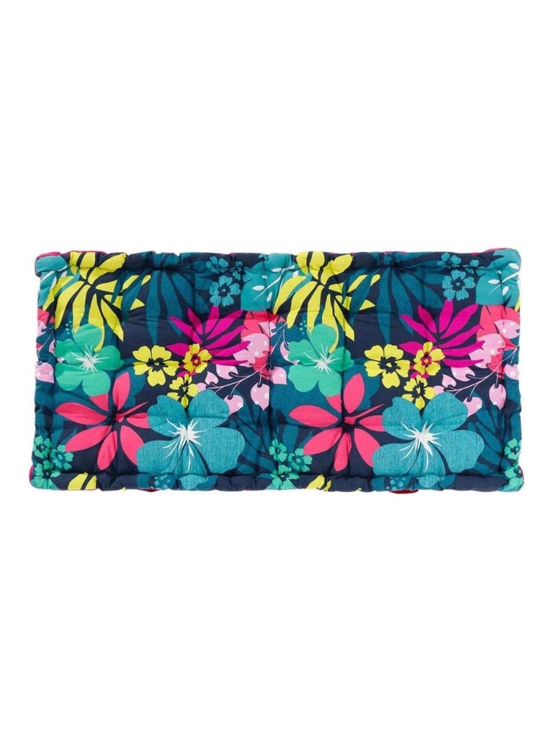 Coussin palette 60x120 cm Hawai coton Bleu - Kiabi