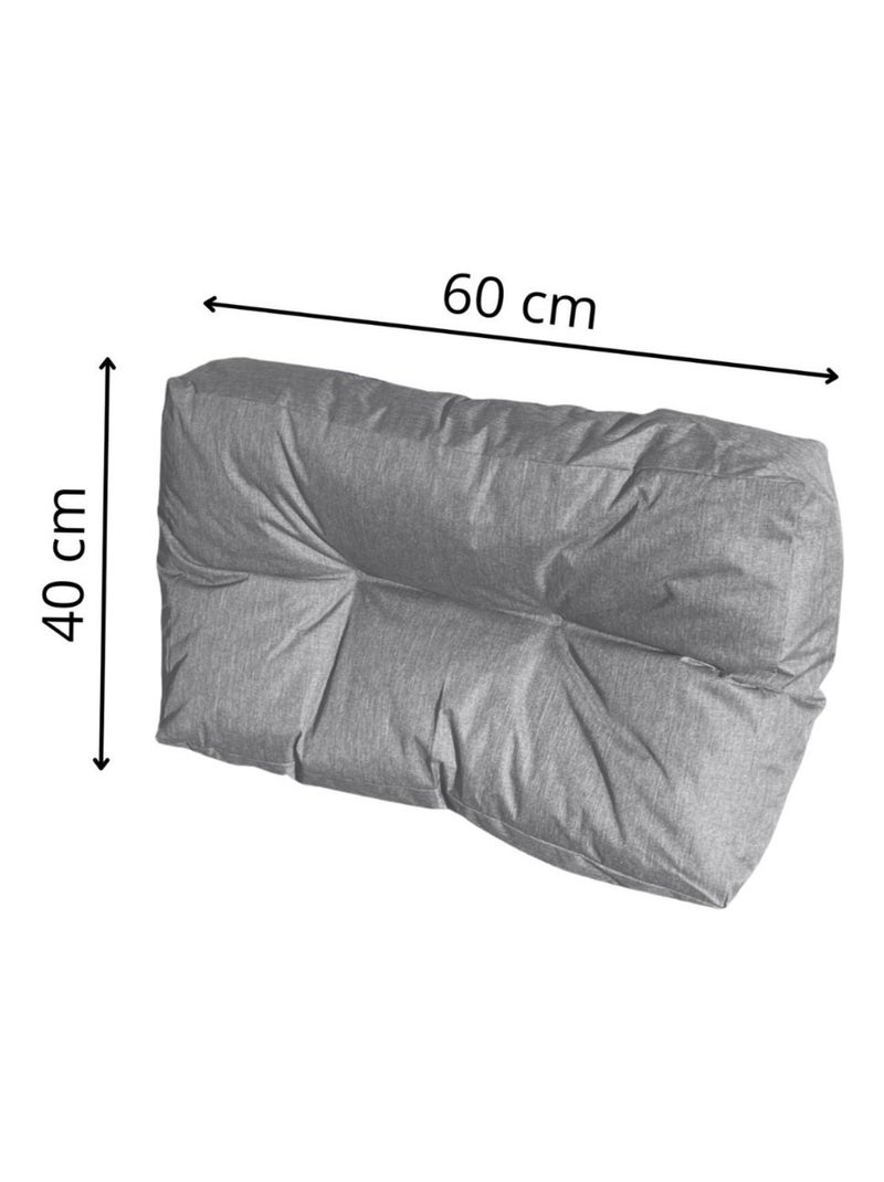 Coussin palette angle en polyester - Bananair Gris - Kiabi