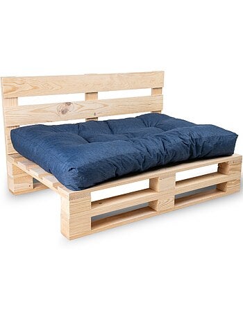 Coussin palette assise en polyester 120x80x15 cm