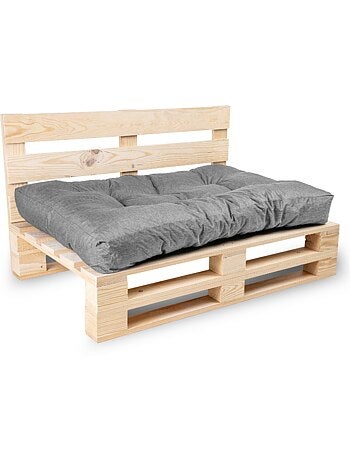 Coussin palette assise en polyester 120x80x15 cm
