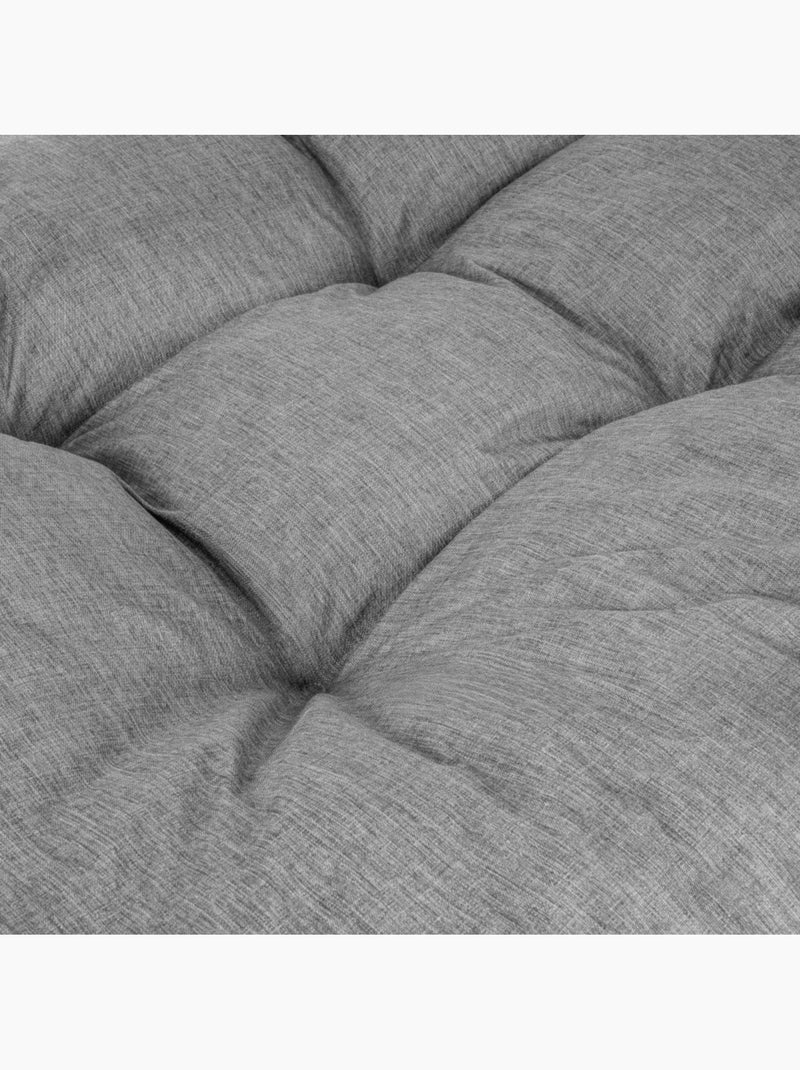 Coussin palette assise en polyester 120x80x15 cm Gris - Kiabi