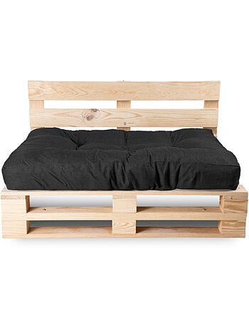 Coussin palette assise en polyester 120x80x15 cm