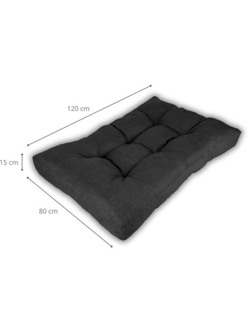 Coussin palette assise en polyester 120x80x15 cm - Kiabi