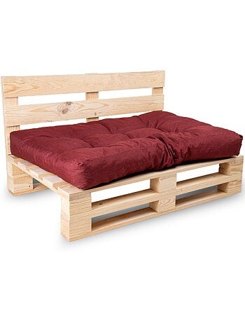 Coussin palette assise en polyester 120x80x15 cm