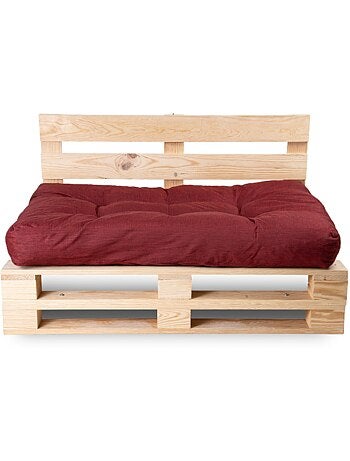 Coussin palette assise en polyester 120x80x15 cm