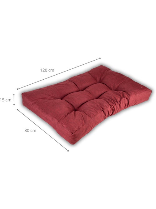 Coussin palette assise en polyester 120x80x15 cm - Kiabi Coussin palette assise en polyester 120x80x15 cm - Kiabi