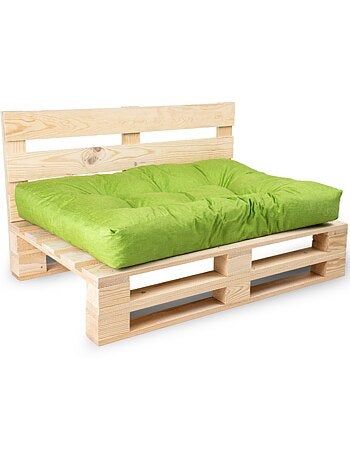 Coussin palette assise en polyester 120x80x15 cm