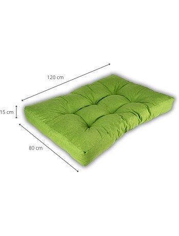 Coussin palette assise en polyester 120x80x15 cm