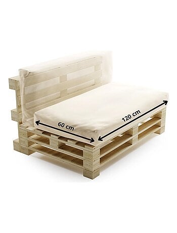 Coussin Palette Déhoussable Imperméable 2en1 - Bananair