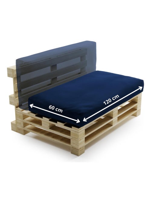Coussin Palette Déhoussable Imperméable 2en1 - Bananair - Kiabi Coussin Palette Déhoussable Imperméable 2en1 - Bananair - Kiabi
