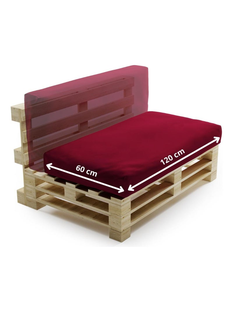 Coussin Palette Déhoussable Imperméable 2en1 - Bananair Rouge - Kiabi