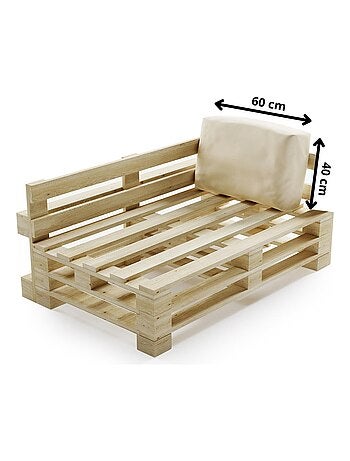 Coussin Palette Déhoussable Imperméable Angle - Bananair