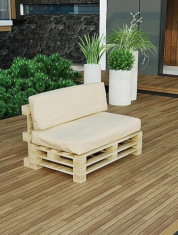 Coussin Palette Déhoussable Imperméable Assise - Bananair