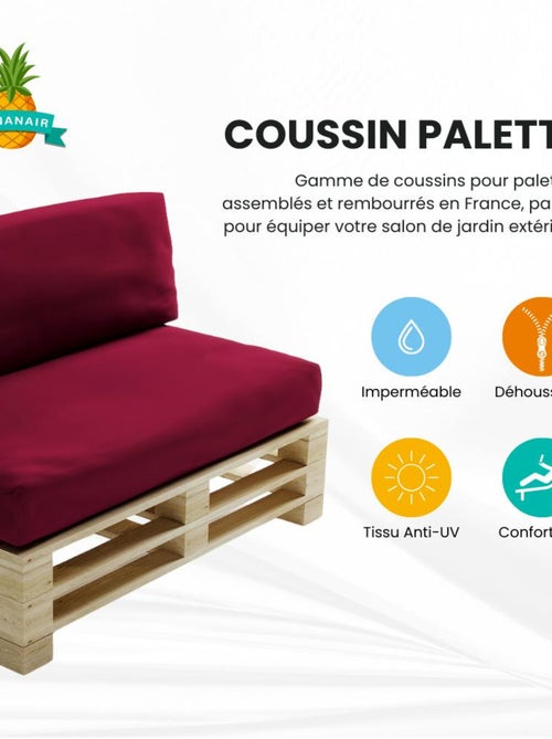 Coussin Palette Déhoussable Imperméable Assise - Bananair - Kiabi