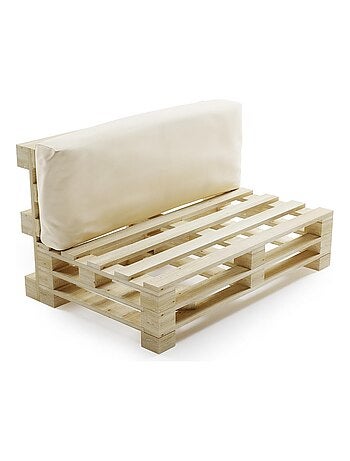 Coussin Palette Déhoussable Imperméable Dossier - Bananair