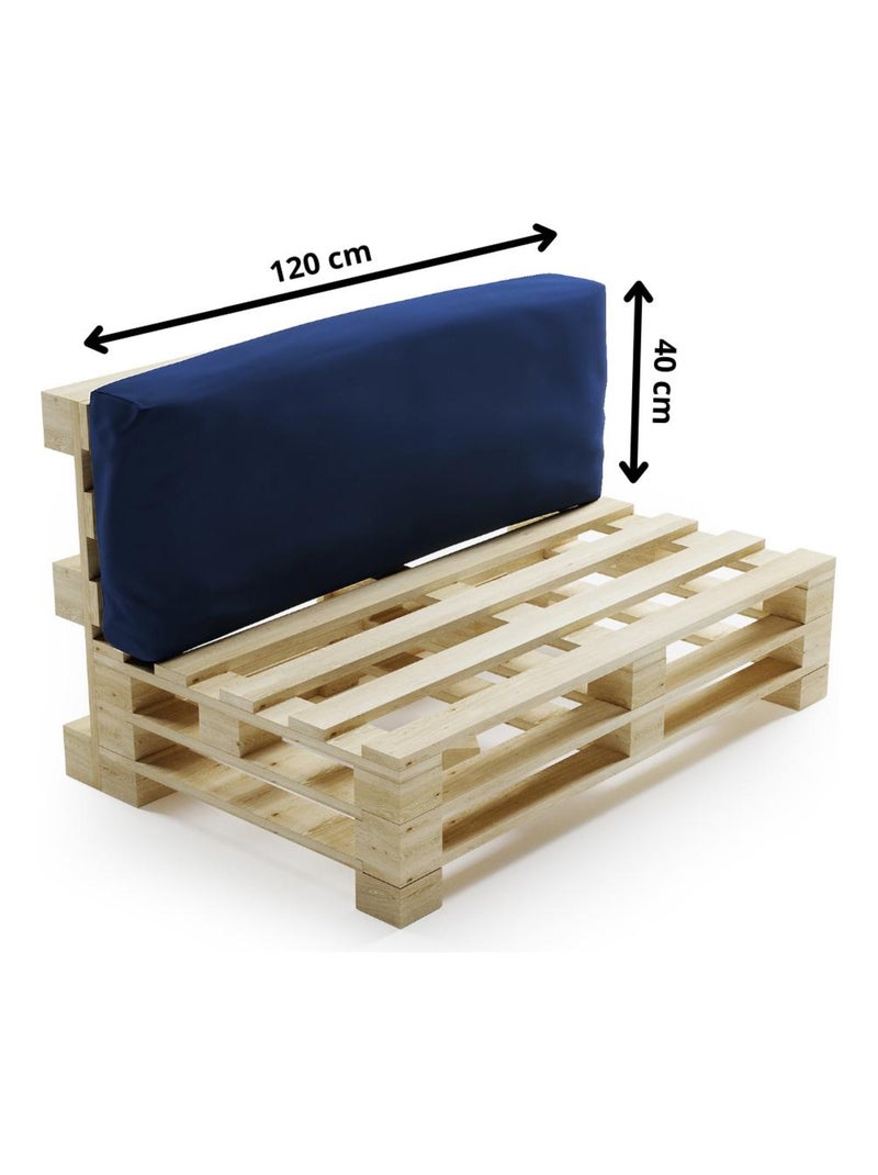 Coussin Palette Déhoussable Imperméable Dossier - Bananair Bleu - Kiabi