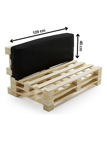 Coussin Palette Déhoussable Imperméable Dossier - Bananair