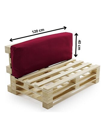 Coussin Palette Déhoussable Imperméable Dossier - Bananair