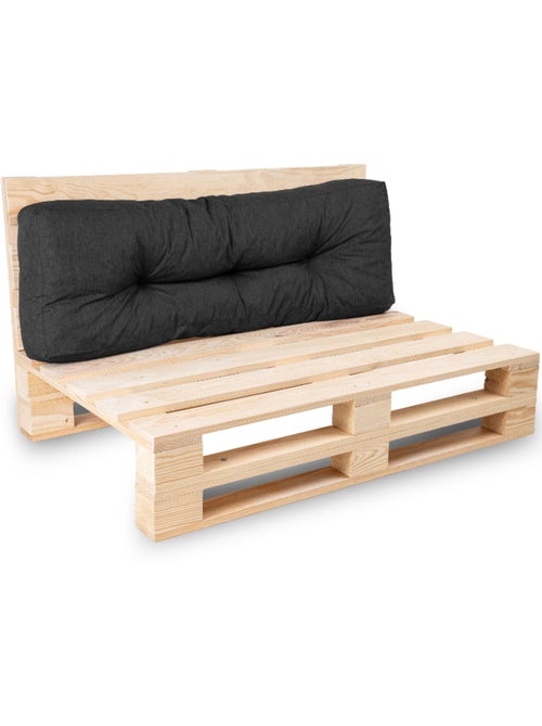 Coussin palette dossier en polyester 120x40x15 cm - Kiabi
