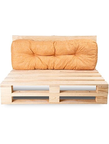 Coussin palette dossier en polyester 120x40x15 cm