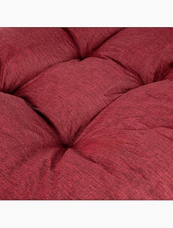 Coussin palette dossier en polyester 120x40x15 cm