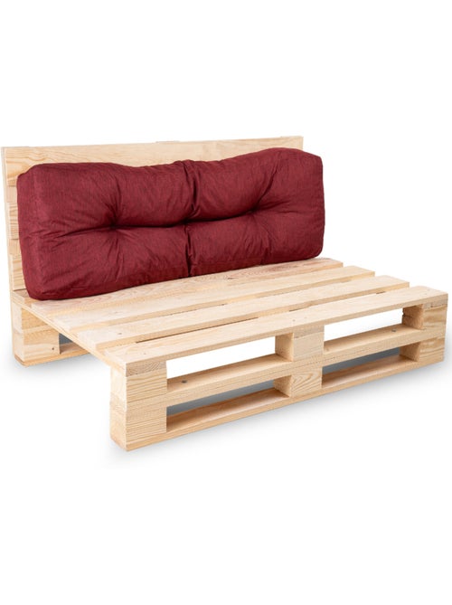 Coussin palette dossier en polyester 120x40x15 cm - Kiabi Coussin palette dossier en polyester 120x40x15 cm - Kiabi