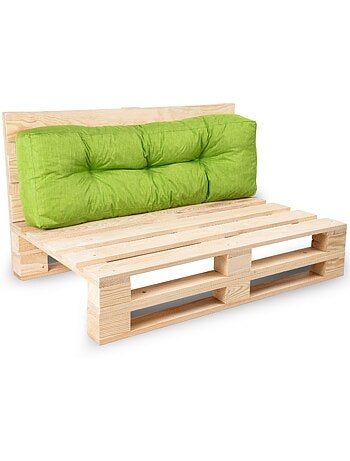 Coussin palette dossier en polyester 120x40x15 cm