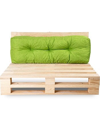 Coussin palette dossier en polyester 120x40x15 cm