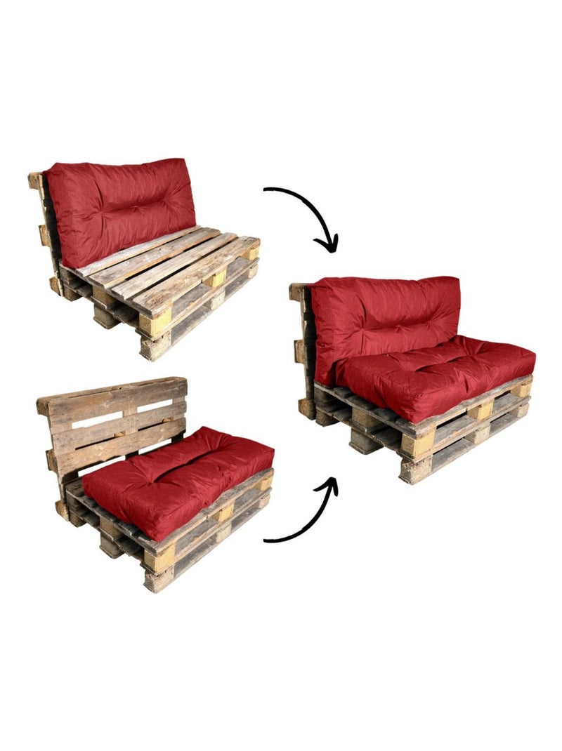 Coussin Palette en polyester - Bananair Rouge - Kiabi