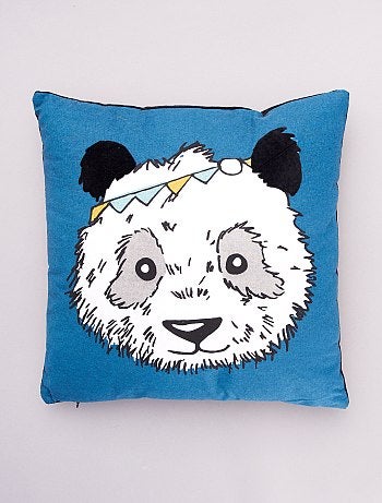 Coussin 'panda' mi-matière