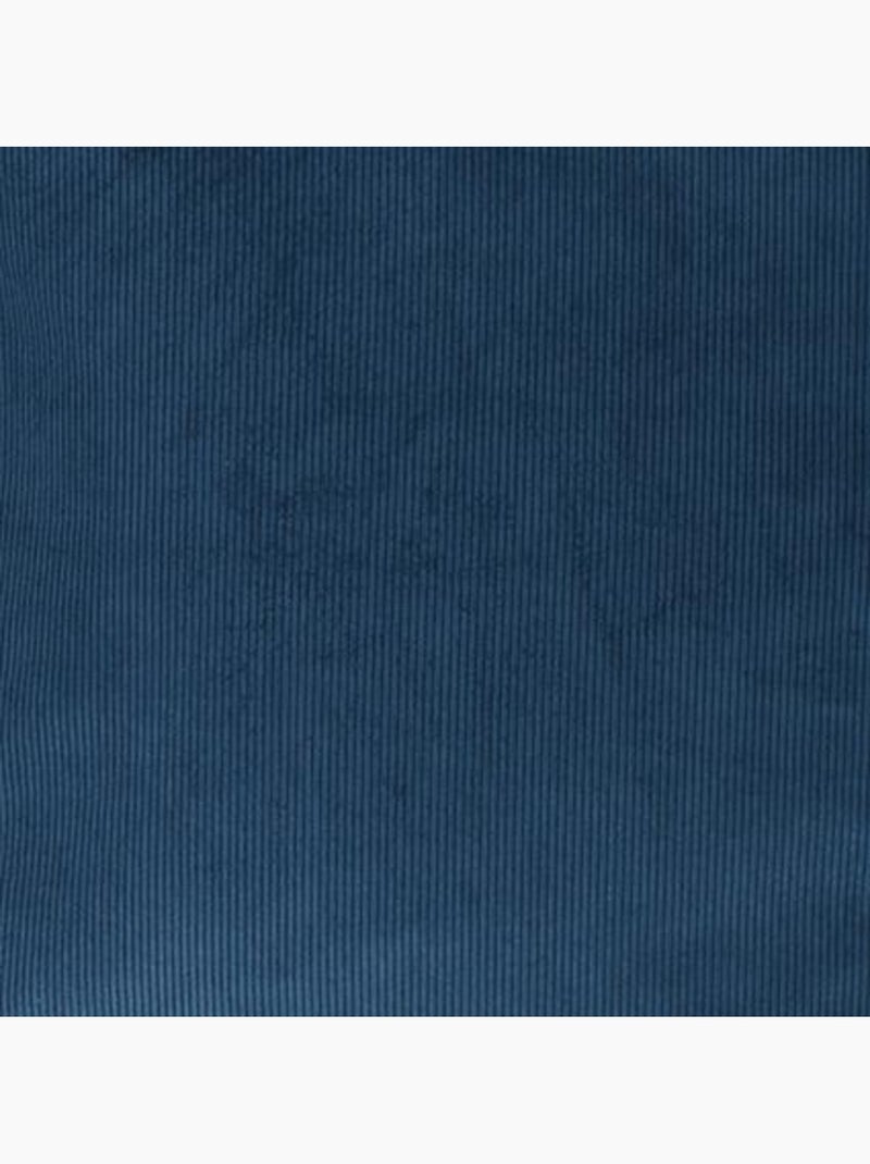 Coussin panier côtelé Rectangle Bleu - Kiabi