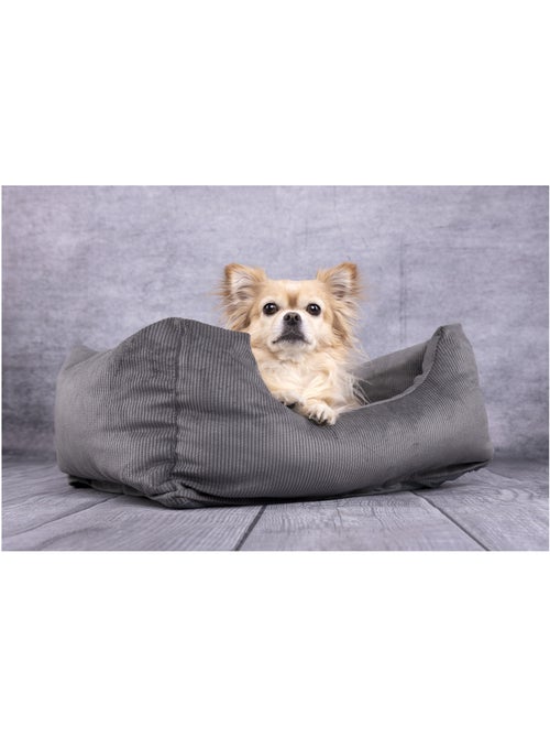 Coussin panier côtelé Rectangle - Kiabi