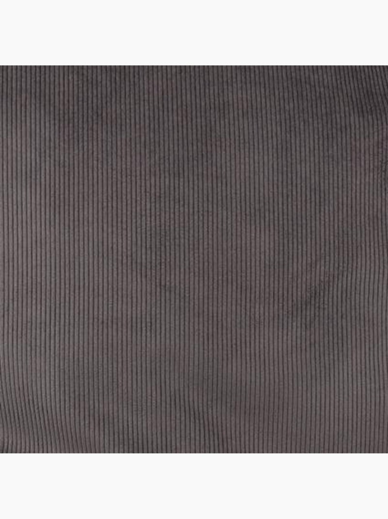 Coussin panier côtelé Rectangle gris anthracite - Kiabi
