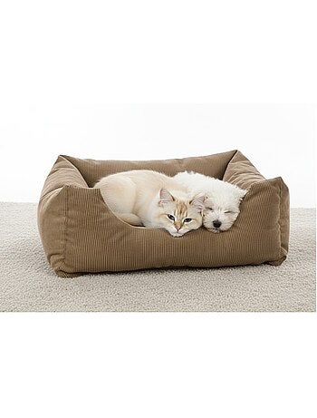 Coussin panier côtelé rectangle