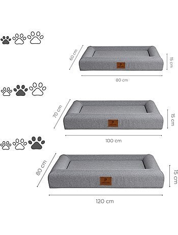 Coussin panier pour chien PELUVIO Kibi - Antidérapant - Mousse à mémoire de forme