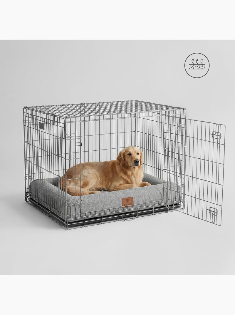 Coussin panier pour chien PELUVIO Kibi - Antidérapant - Mousse à mémoire de forme Gris - Kiabi