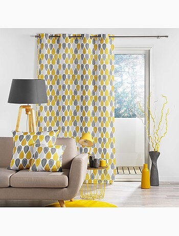 Coussin Passepoil 40 x 40 cm Palpito jaune