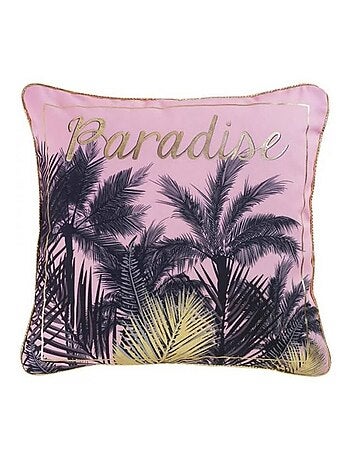 Coussin passepoil 45x45 cm Or Pur Paradise