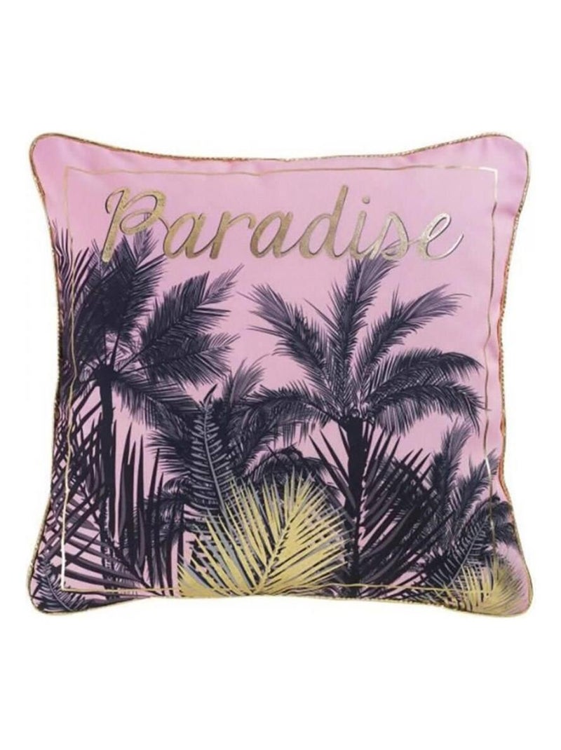 Coussin passepoil 45x45 cm Or Pur Paradise Rose - Kiabi