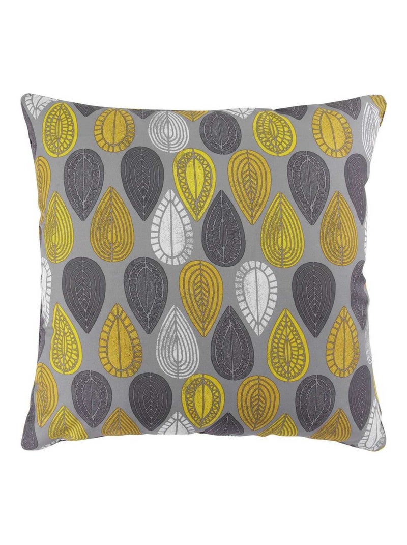 Coussin passepoil 60x60 Palpito jaune anthracite Jaune - Kiabi